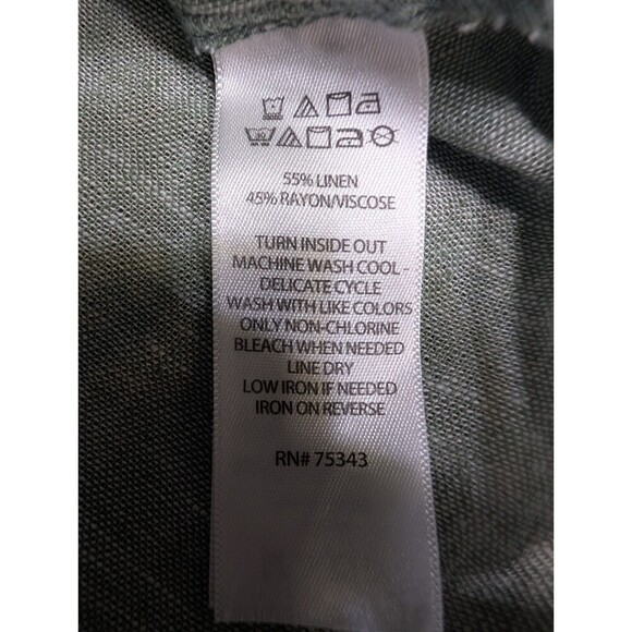 Christian Siriano New York Linen Blend Top Tie Resort Boho Women One Sz Cover138 - Picture 5 of 8